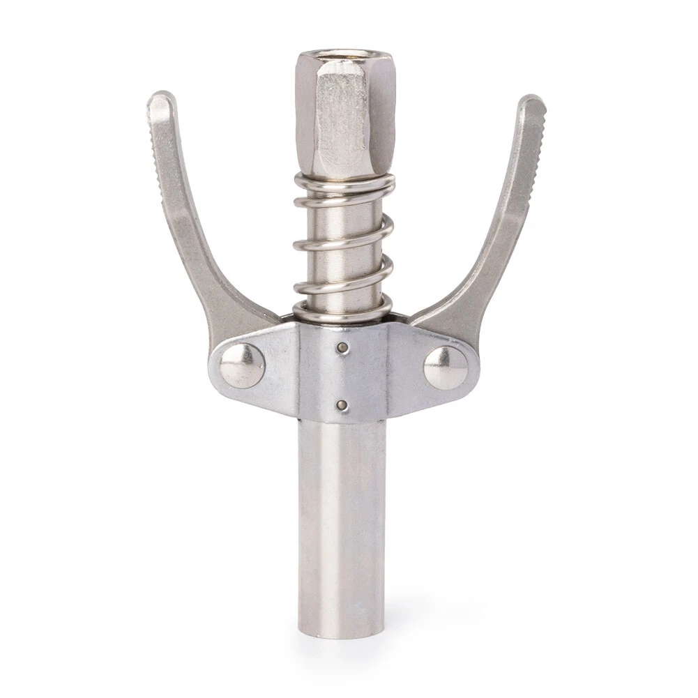 Grease Gun Coupler Double Handle High Pressure Quick Release Lock Oil Nozzles