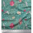 thumbnail image 1 of Soimoi Cotton Poplin Fabric Coral,Shell & Sea Turtle Ocean Printed Craft Fabric by the Yard 42 Inch Wide, 1 of 1
