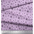 thumbnail image 2 of Soimoi Rayon Fabric Snowflake Artistic Print Sewing Fabric Yard 56 Inch Wide, 2 of 3