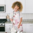 thumbnail image 4 of Pioneer Flower Floral Print Pattern Kids Aprons for Girls and Boys,Adjustable Neck Strap Toddler Aprons for Kids Cooking Baking, 4 of 7