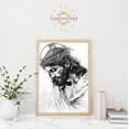 thumbnail image 2 of Eastern Print Jesus Portrait Poster, Crown of Thorns Christ Poster Painting Wall Decor, Pictures Of Jesus Christ For Decor, Religion Bible Poster For Church Living Room, UNFRAMED 16x24, 2 of 4
