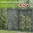 thumbnail image 4 of YINYUN 6' x 3' Crop Cage, Plant Protection Tent with Zippered Doors for Vegetable Garden, Backyard, Black, 4 of 5