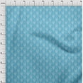 thumbnail image 4 of oneOone Tissu Popeline de Coton Sergé Bleu Toile Tissu pour Robe Tissu Imprimé au Mètre 56 Pouces de Large, 4 of 4