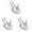 White*3, variant on Wine and Glass Racks,PARK Plant Holder Cute Ceramic Hand Shape Stand Airplants Small Container Pot Plant Decorative Home Decor For Desk Table Shelf