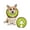 Kiwifruit, variant on MIDOG Adjustable Polyester Neck Brace Collar for Cat & Dog, Dog Cone Collar for Small Medium Large Dogs After Surgery, Extra Small, Doughnut