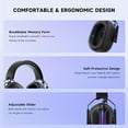 thumbnail image 4 of Ecomoment Wireless Gaming Headphones,2.4 GHz USB Gaming Headset with Detachable Microphone Compatible for PS5 PC Switch PC with Bluetooth 5.2, 3.5mm Wired for Xbox Series,RGB Light, 40H, Black, 4 of 10
