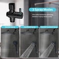 thumbnail image 5 of 8 Inch Dual Filtered Shower Head with Handheld High Pressure Rainfall Combo Matte Black, 5 of 7