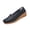 Black, variant on Leather Wedge Loafers For Women Closed Toe Slip On Comfort Casual Office Footwear