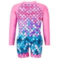thumbnail image 6 of Adarluvy Girls Long Sleeve Swimsuit One Piece Bathing Suit Zipper UPF 50+ Rashguard Swimwear,4-9 Years, 6 of 7