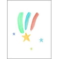 thumbnail image 2 of PI Juvenile 15x18 Gold Ornate Wood Framed with Double Matting Museum Art Print Titled - Rainbow Shooting Stars, 2 of 4
