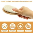 thumbnail image 4 of OPALESQUE Soft Hair Brush Toddler Hair Brush Soft Bristle Hair Brush with Wooden Handle Soft Bristle for Newborn Hair Brush for Wet Dry Hair Styling Hair Accessories, 4 of 7