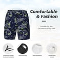 thumbnail image 5 of Daiia Hand Drawn Rockets Mens Swim Trunks Swim Shorts Quick Dry Swim Shorts with Mesh Lining Pockets-3X-Large, 5 of 9