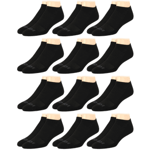 AND1 Men's Cushioned No Show Socks 12-Pack