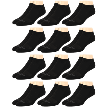 AND1 Men's Socks, Cushion No Show Socks, 12 Pack