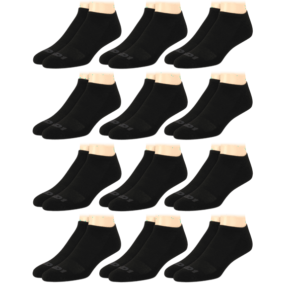 AND1 Men's Socks, Cushion No Show Socks,12 Pack