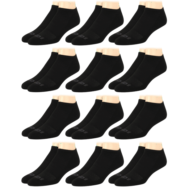 AND1 Men's Cushion No Show Socks, 12 Pack