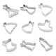 thumbnail image 5 of 9PCS Stainless Steel Skirt Cookie Set for Baking Silver DIY Cake and Biscuit Molds, 5 of 5