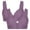 Purple, variant on QLEICOM Everyday Bras for Women Comfort Lift Wirefree Bras Plus Size Bras Front Buckle Comfortable Breathable Anti-exhaust Base Solid Non-Steel Ring Non-Magnetic Buckle Bras Beige Cup 40/90BCD