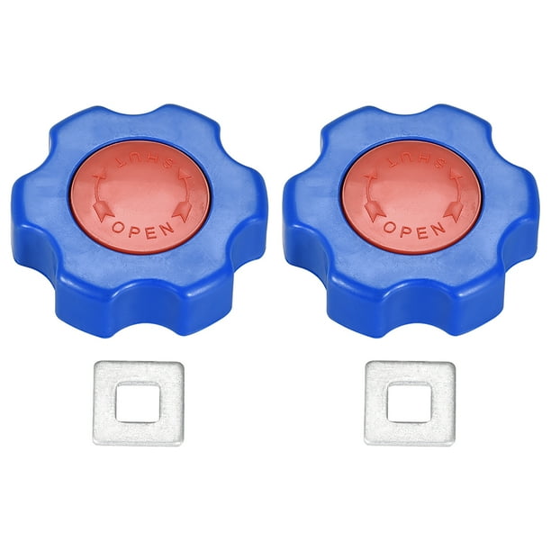 Plastic Faucet Hose Bibb Round Wheel Handle, Square Broach 6x6mm, Wheel