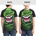 thumbnail image 3 of Slimer Ghostbusters Youth Unisex T-Shirt Crewneck Short Sleeve Double-Sided Print Tee Shirts Top For Boys Girls Kid Teen X-Large, 3 of 6