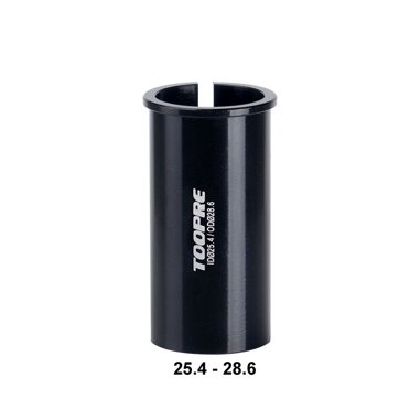 Universal MTB Bike Seat Post Shim Tube - Reducer Sleeve Adapter 34.9mm Height Black