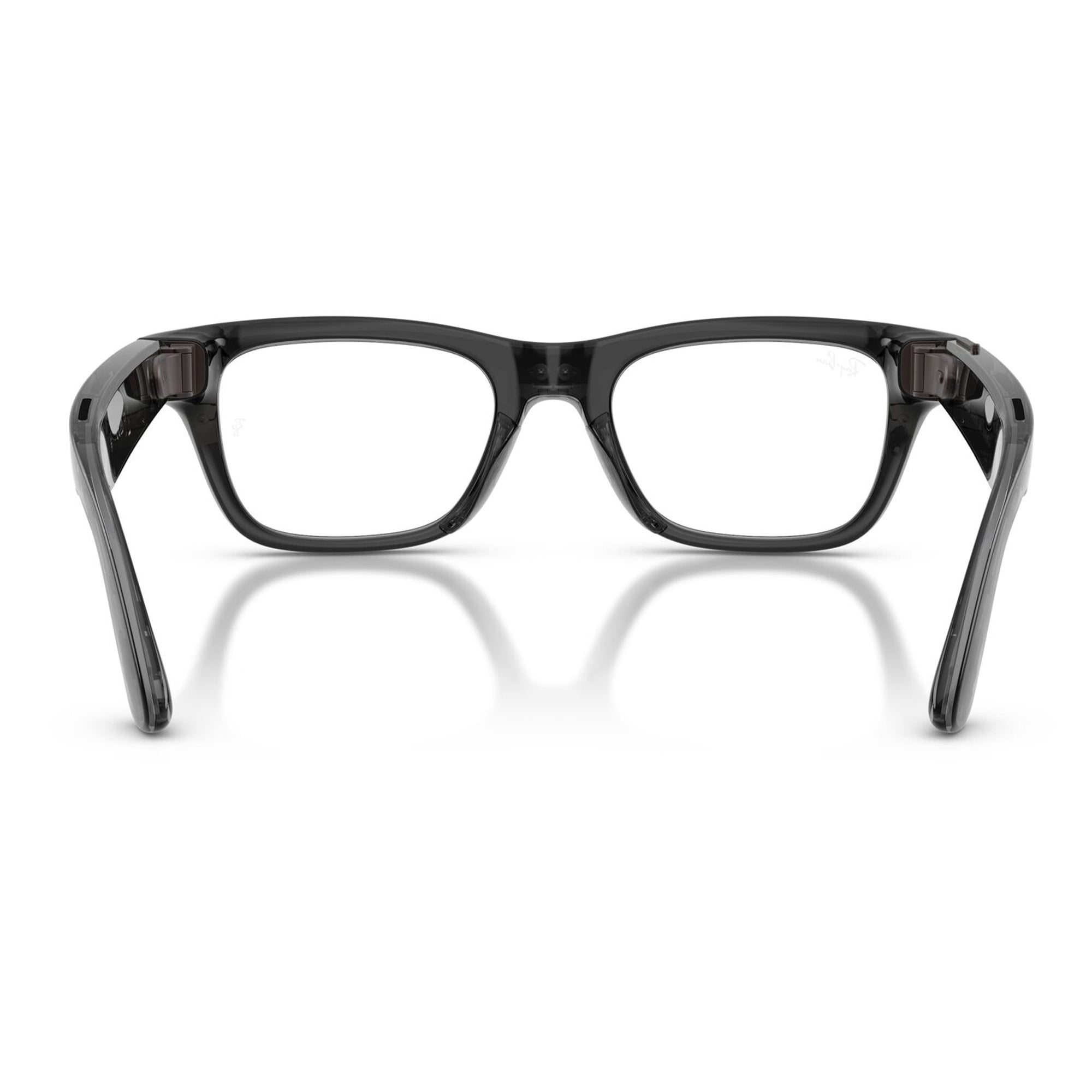 Ray-Ban Unisex Size 54 AI Smart Meta Gen 2 Blayzer Optics Glasses with Charging Case, Transparent Black/Clear