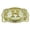 Two-Tone Gold Silver Square Jumbo, variant on Initial H Belt Buckle Letter H alphabet H Western Cowboy cowgirl rodeo Men Big