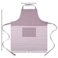 thumbnail image 7 of Mainstays Chef Kitchen Apron, 28" x 32" Cotton Apron with Pocket for Cooking, Baking, Gardening, Purple Floral, 7 of 7