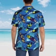 thumbnail image 4 of Sikiie Hawaiian Style Print Men's Hawaiian Shirt, Summer Beach Button Pocket Short Sleeve T-Shirt,Small, 4 of 7