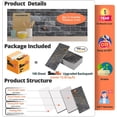thumbnail image 4 of StyloVue 4 Pieces Peel and Stick Backsplash for Kitchen, 3" x 6" PVC Subway Tile 2025 Upgraded Gray-Gold Stone Backsplash Stick on Tile Elevate Kitchen Fireplace RV, 4 of 8