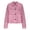 Pink, variant on Jackets For Women Casual Button Down Cropped Jacket Fall Long Sleeve Outerwear Coats (Pink S)