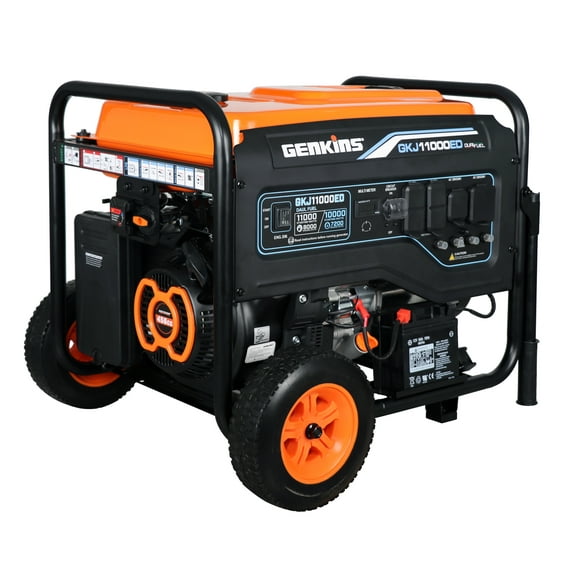 11000 Watt Dual Fuel Portable Generator Home Back Up, Emergercy, RV & Camping Electric Start Gas or Propane