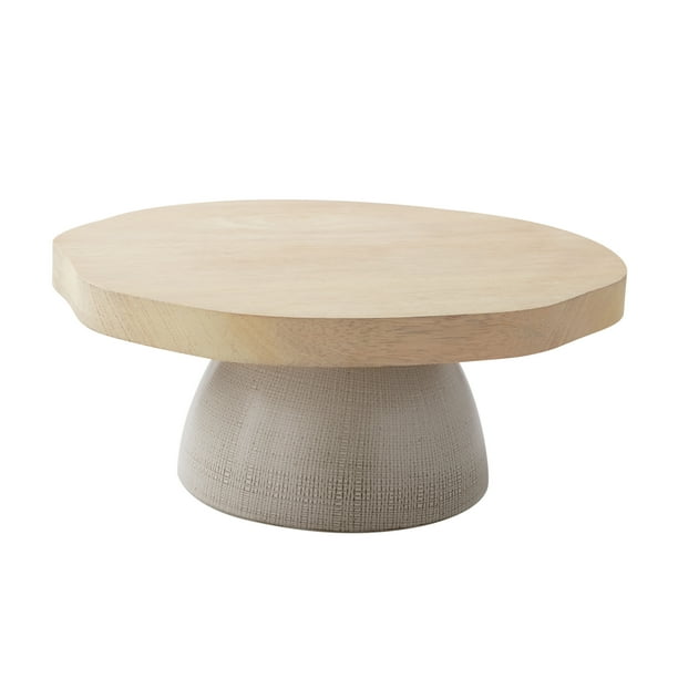 Better Homes & Gardens Whitewash Mango Wood Cake Stand by Dave & Jenny