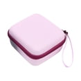 thumbnail image 1 of Bunblic Instant Camera Case Protective Case with Wristlet for Cable Accessory for Travel EVA Camera Storage Holder for Mini 12/11/9/8 Pink, 1 of 8