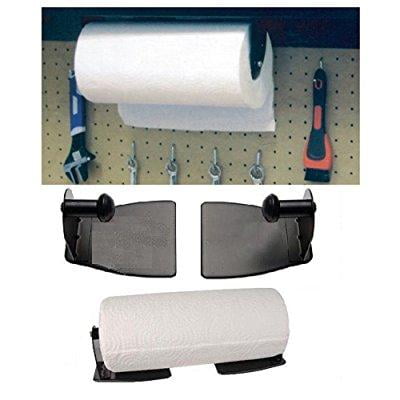 - magnetic paper towel holder for kitchen; heavy duty steel holder with magnetic backing that sticks to any ferrous surface; great for work benches, storage closets, grill or in the garage.- by katzco.