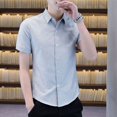 thumbnail image 5 of Camisas y blusas a rayas para hombre, ropa de manga corta, marca barata, estética, botones, tops para hombre, moda 2024, diseñador, lujo, xxl, 5 of 5