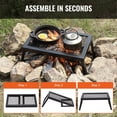 thumbnail image 6 of CAFORKP Campfire Cooking Grate, Heavy Duty Foldable Steel Mesh with Carrying Bag, 6 of 11