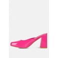 thumbnail image 5 of NEOPLAST Pink Patent PU Block Heeled Mules, 5 of 6
