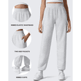 thumbnail image 3 of G4Free Flurrylux Cotton Fleece Lined Joggers for Women Elastic Waist Scrub Sweatpants Tapered Leg Track Pants, 3 of 7