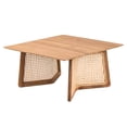 thumbnail image 2 of Teak & Rattan Construction / For Living Room Centerpiece / Adds Modern Touch, 2 of 6