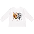 thumbnail image 3 of Inktastic West Virginia Girl- Butterfly Girls Long Sleeve Toddler T-Shirt, 3 of 5