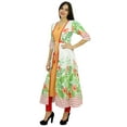 thumbnail image 4 of Bimba Womens 2 Piece Designer Flaired kurta Printed Cotton Kurti Dress, 4 of 8