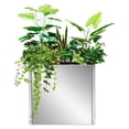 thumbnail image 4 of Celsyestra Corten Steel Rectangular Outdoor Planter Box, Rustic Modern Farmhouse Raised Metal Garden Bed, Large Commercial Residential 36in x 12in x 16in, 4 of 10