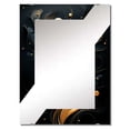 thumbnail image 2 of Designart "Golden Minimalistic Line Art in Black and Gold I" Abstract Oversized Wall Mirror - Modern Abstract Hallway Decorative Wall Mirrors - Multiple Color Options, 2 of 6