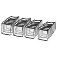 thumbnail image 1 of Unique Bargains 4pcs Wardrobe Clothes Organizer, Jeans Compartment Storage Box Foldable Closet Drawer Organizer, Black, 1 of 6