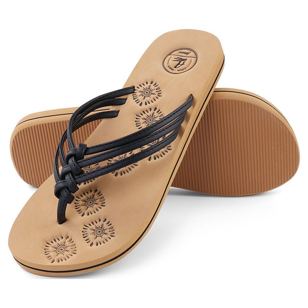 Women's Braid Thong Sandals Summer Flip Flops