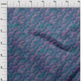 thumbnail image 3 of oneOone Velvet Teal Blue2 Fabric Abstracts Craft Projects Decor Fabric Printed By The Yard 58 Inch Wide, 3 of 5
