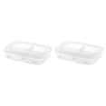 thumbnail image 1 of MasteelfCA 2Pcs Household Freezer Bins Transparent Refrigerator Bins Multi-function Fridge Containers, 1 of 8