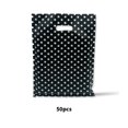 thumbnail image 3 of Bolsa de almacenamiento portátil de 50 piezas con asas, bolsas de compras para recuerdo de fiesta, bolsa de ropa para aperitivos para viajes en Almacenamiento y organización del hogar Negro 35x45cm Billuyoard HA075227-06, 3 of 6