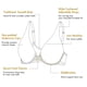thumbnail image 5 of Sostén DELMIRA con Cierre Frontal Sin Costuras Talla Grande 38DD Beige, 5 of 7